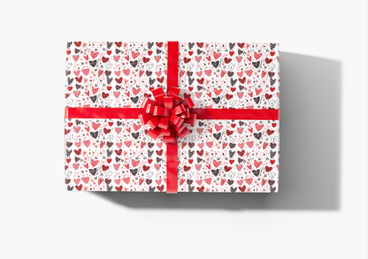 Keys to My Heart Valentine Wrapping Paper – 5 Sheets