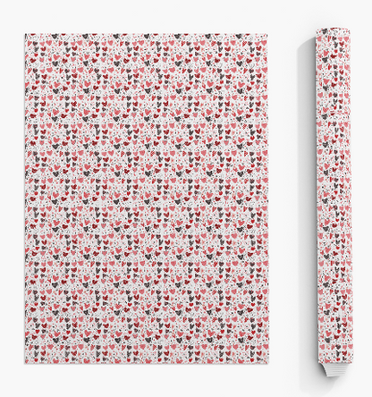 Keys to My Heart Valentine Wrapping Paper – 5 Sheets