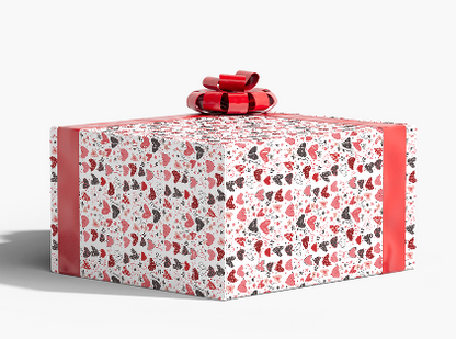 Keys to My Heart Valentine Wrapping Paper – 5 Sheets